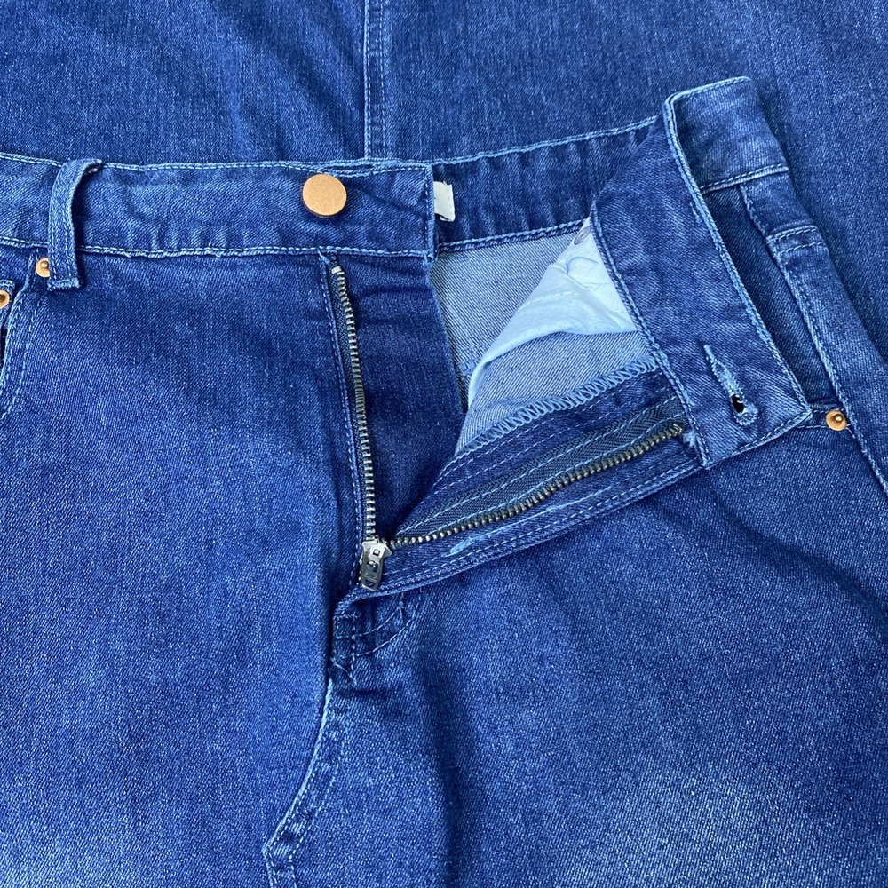 Rachel Zoe Women Skirt Size 6 High Rise Denim Maxi Front Slit Western Boho‎ - Picture 6 of 11